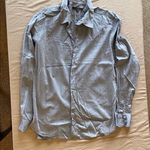 John Varvatos gray cotton shirt